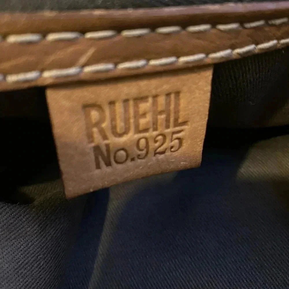 RUEHL no.925 brown distressed leather hobo bag